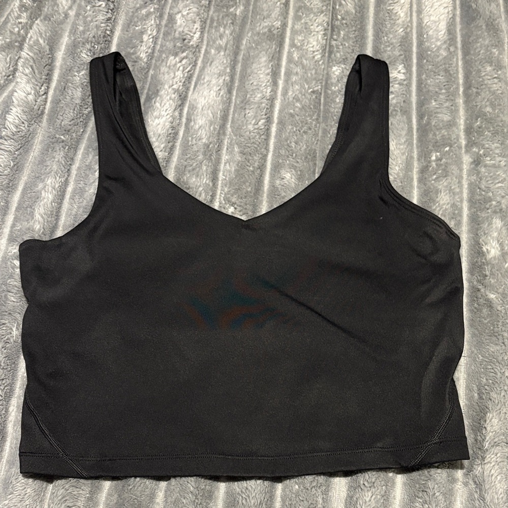 Lululemon Black Cropped Tank Top
